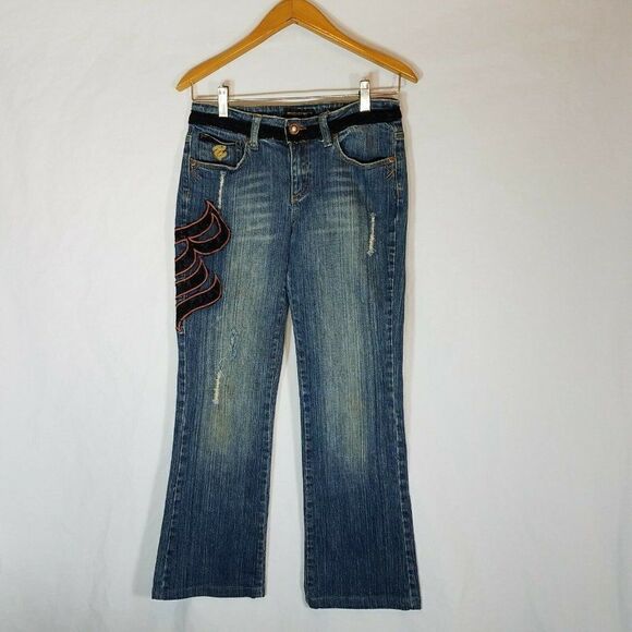 ROCAWEAR Distressed Jeans Size 5 Juniors - Picture 1 of 11